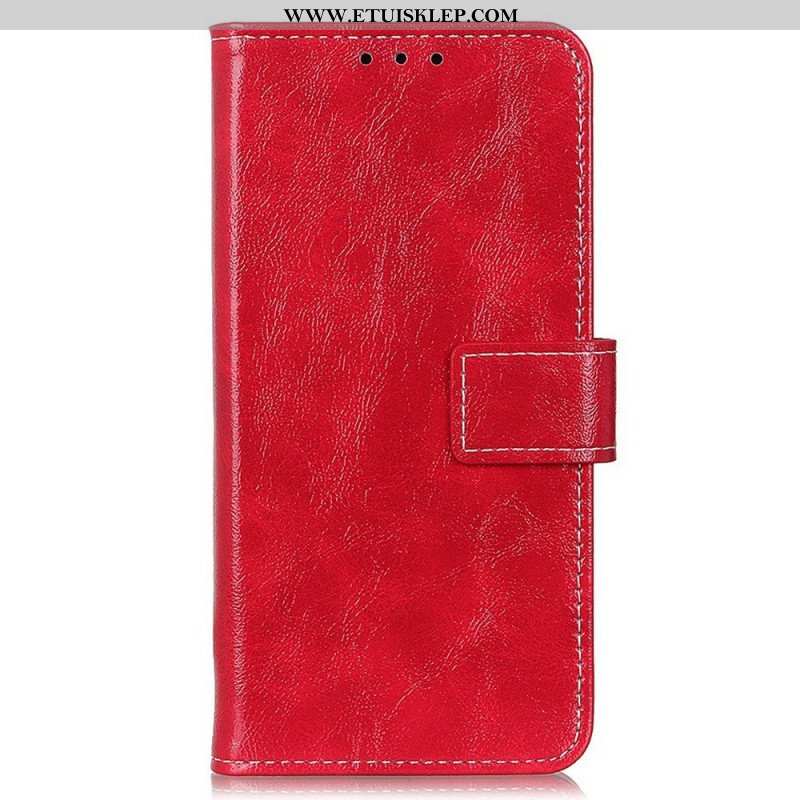 Etui Folio do Samsung Galaxy M23 5G Błyszcząca Sztuczna Skóra